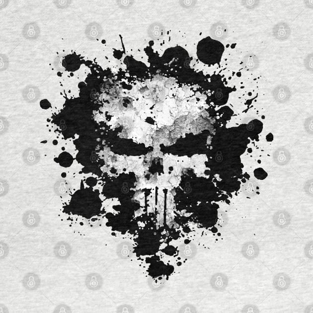 Grunge Skull Splatter by BoneheadGraphix